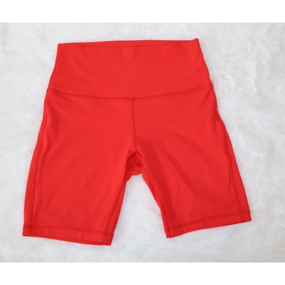 Lululemon Align High-Rise Short 8" Buttery Soft Biker Shorts Red Size 8